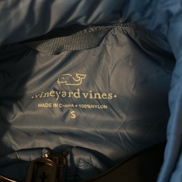Vineyard vines tide blue puffer pocket vest EEUC - Picture 3 of 3